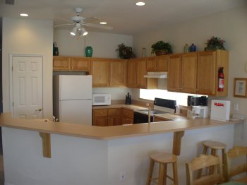 Fully fitted American open plan Kitchen with breakfast bar