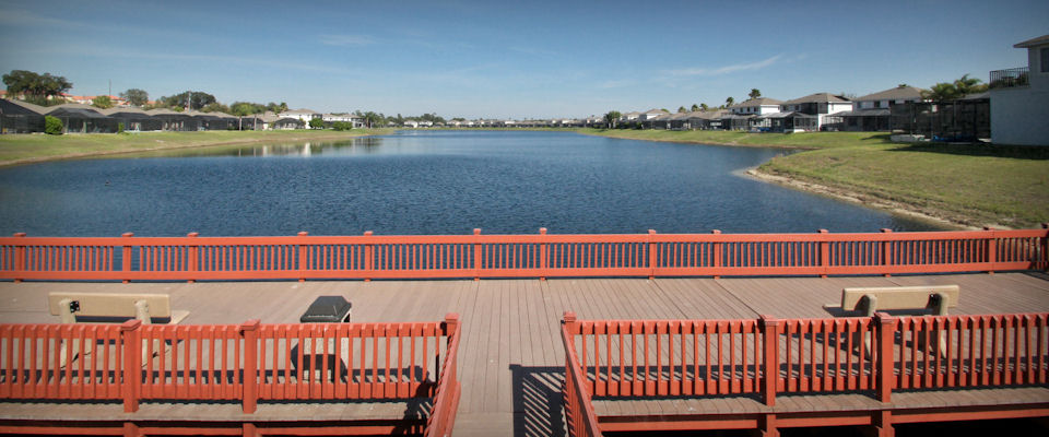 Sunset Lakes fishing pier