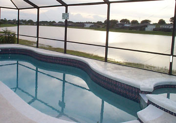 Pool view over the Lake