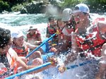 Enjoying the surf on South Fork American River