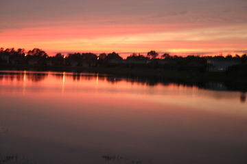 Sunset across the Lake
